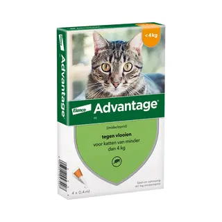 Advantage 40 Katze < 4 Kg - 4 Pipetten
