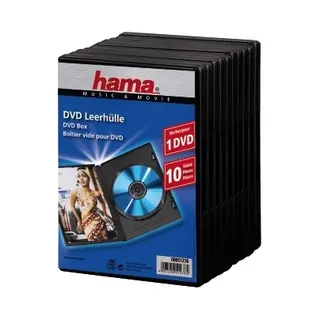 Hama 00051276 Cd-doosje Jewel case 1 schijven Zwart
