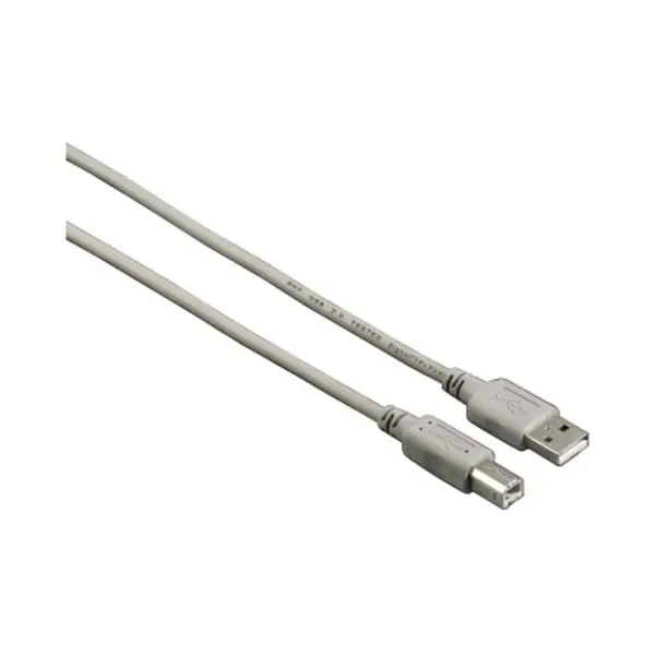 Hama 4m Usb 2.0 Usb-kabel Usb A Usb B Grijs thumbnail