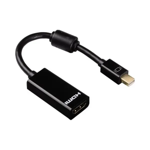 Hama 00053768 video kabel adapter Mini DisplayPort Hdmi Type A (Standaard) Zwart thumbnail
