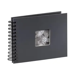 Hama "Fine Art" Spiral Album, grey, 22x17/50 Fotoalbum Grau 10 x 15, 13 x 18