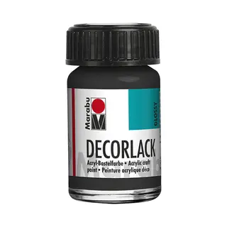 Marabu Decorlack Acryl - Schwarz 073 15 Ml.