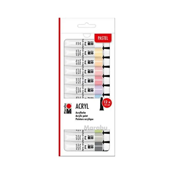 Marabu Acrylfarben-Set , Pastell, , 12 X 12 Ml thumbnail