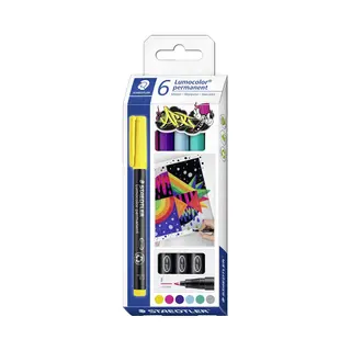 Staedtler Lumocolor permanent pen 318 Permanent-Marker Gelb 1 Stück(e)