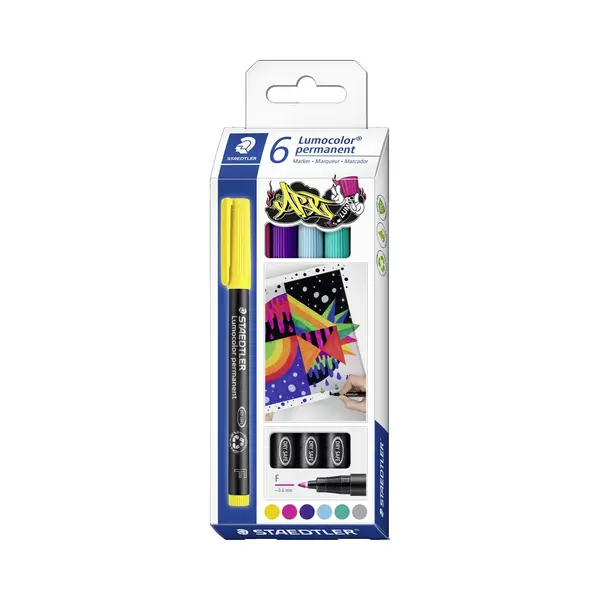 Staedtler Lumocolor permanent pen 318 Permanent-Marker Gelb 1 Stück(e) thumbnail