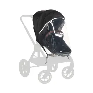 Hauck 55080 Kinderwagen-Fußsack Regenschutz Transparent