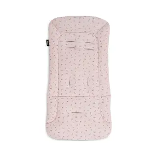 Hauck Padded Pushchair Liner, Flowers Rose - Universal Fit For Most Pushchairs, Strollers & Bike Trailers, Breathable & Soft Cotton, Machine Washable