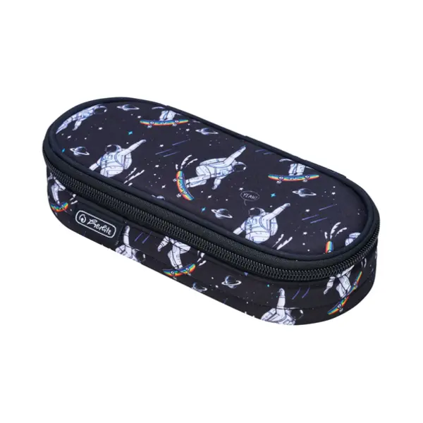 Herlitz Etui Space Skater Zachte etui Polyester Donkerblauw, Wit thumbnail