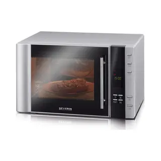 Severin Mw 7775 Mikrowelle Schwarz, Silber Grill-Mikrowelle Arbeitsplatte 30 l 900 W