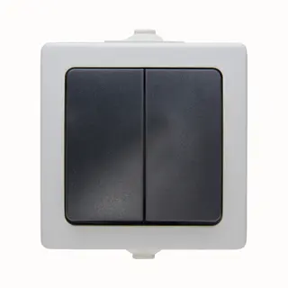 Kopp 565556008 lichtschakelaar Thermoplastic Zwart, Grijs