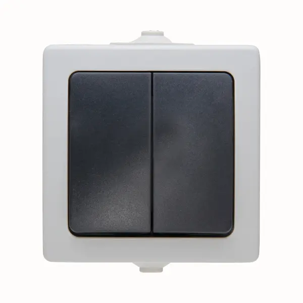 Kopp 565556008 Lichtschalter Thermoplast Schwarz, Grau thumbnail