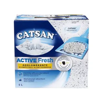 Catsan Active Fresh Katzenstreu Mit Geruchskontrolle, 5 L