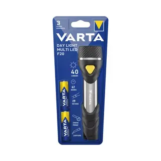 Varta Day Light Multi Led F20 Schwarz, Silber, Gelb Taschenlampe