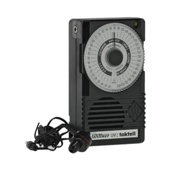 Wittner Taktell® Quartz Qm 2 Series 861 - Zwarte Kunststof Behuizing - 40-208 Beats/minuut - 39 Tempo Posities - Met Concert Toonhoogte A1 = 440 Hz - thumbnail