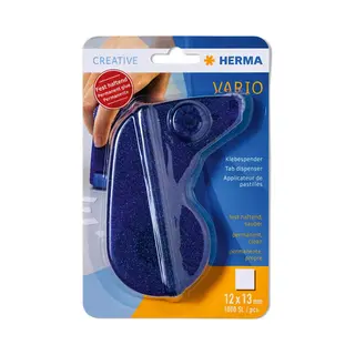Herma Klebespender Vario, fest haftend, blau, 1000 Klebestücke