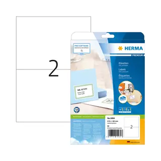 Herma Etiketten Premium A4 210x148 mm weiß Papier matt 50 St.