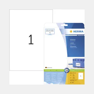 Herma Labels Premium A4 210x297 mm white paper matt 25 pcs.