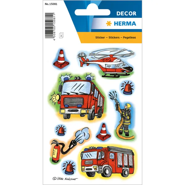 Herma Fire brigade kindersticker thumbnail