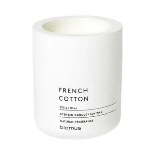 Blomus Fraga Scented Candle Lily White L, Soy Wax Candle In Concrete Look, Medium