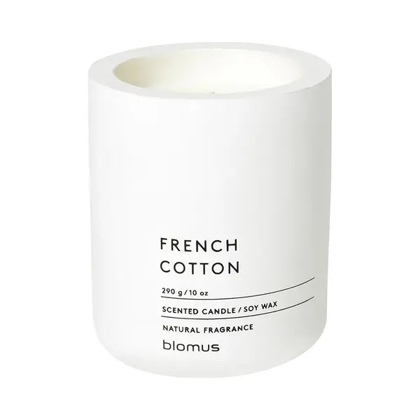 Blomus Fraga Scented Candle Lily White L, Soy Wax Candle In Concrete Look, Medium thumbnail