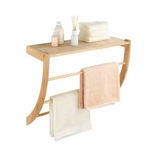 Wenko 24840100 Regal Schweberegal Wandverteiler Walnuss