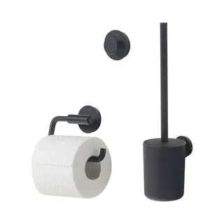 Tiger Urban Toiletaccessoireset - Toiletborstel Met Houder - Toiletrolhouder Zonder Klep - Handdoekhaak - Zwart