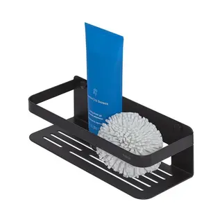 Tiger Caddy Shower Basket Small, Stainless Steel, Black, 24 X 70 X 10.6 Cm