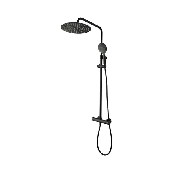 Tiger Twiss Duschsystem, Dusch Set Inkl. Regendusche Mit 30cm Durchmesser, Handbrause Mit 3 Strahlarten, Höhenverstellbarer Duschstange, thumbnail