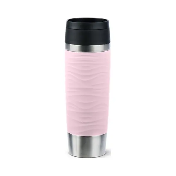 Emsa Travel Mug Waves Grande 500 ml Pink, Edelstahl thumbnail