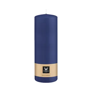 Wiedemann Cilinderkaars/stompkaars - Donkerblauw - 20 X 7 Cm - 103 Branduren - Zuilkaarsen
