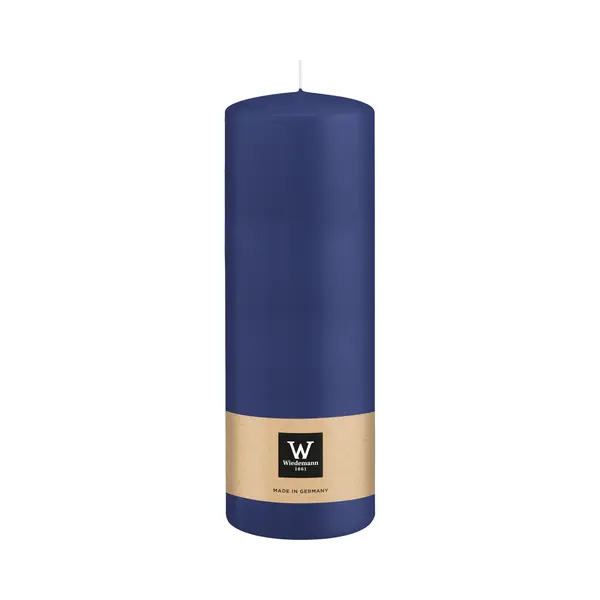 Wiedemann Cilinderkaars/stompkaars - Donkerblauw - 20 X 7 Cm - 103 Branduren - Zuilkaarsen thumbnail