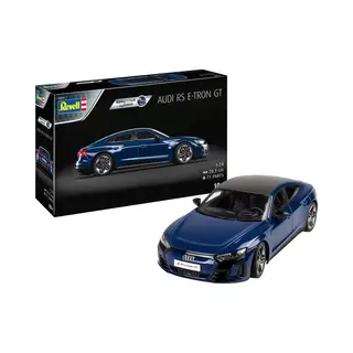 Revell Easy-Click Model Set 67698 Audi E-tron Gt 1, 24 Scale Unbuilt/Unpainted/Click-Together (Non-Glue) Plastic Model Kit With Paintbrush & Selected