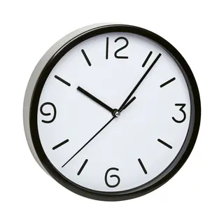 Tfa-Dostmann 60.3033.01 wand- & tafelklok Kwartsklok Rond Zwart