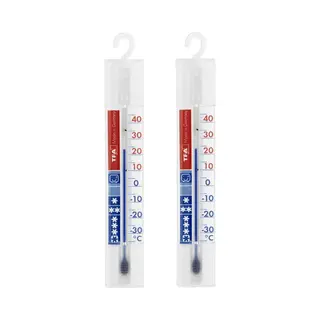 Tfa Dostmann Koelkast En Vriezerthermometer - Set Van 2x - Wit - Kunststof - Analoog