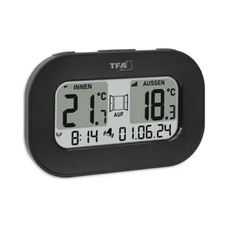 Tfa-Dostmann 30.3046.01 Umgebungsthermometer Elektronisches Umgebungsthermometer Drinnen/Draußen Schwarz