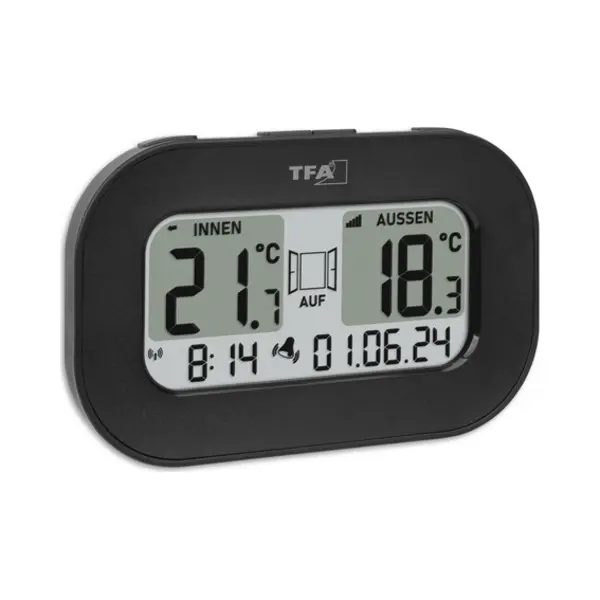 Tfa-Dostmann 30.3046.01 Umgebungsthermometer Elektronisches Umgebungsthermometer Drinnen/Draußen Schwarz thumbnail