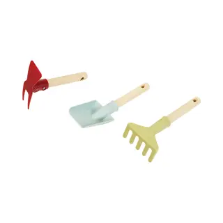 Theo Klein Little Foot Gartenwerkzeug 3-teilig aus Recyclingkunststoff