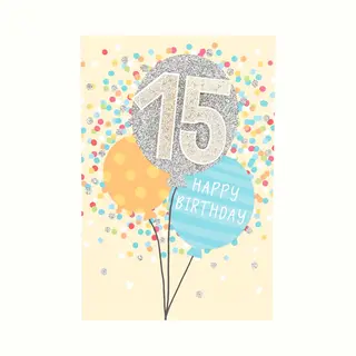 Depesche Cijferkaarten - De Mooiste Leetijd - Verjaardagskaart 15 Happy Birthday