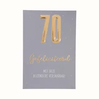 Depesche Cijferkaarten - De Mooiste Leetijd - Verjaardagskaart 70 Gefeliciteerd Met Deze Bijzondere?