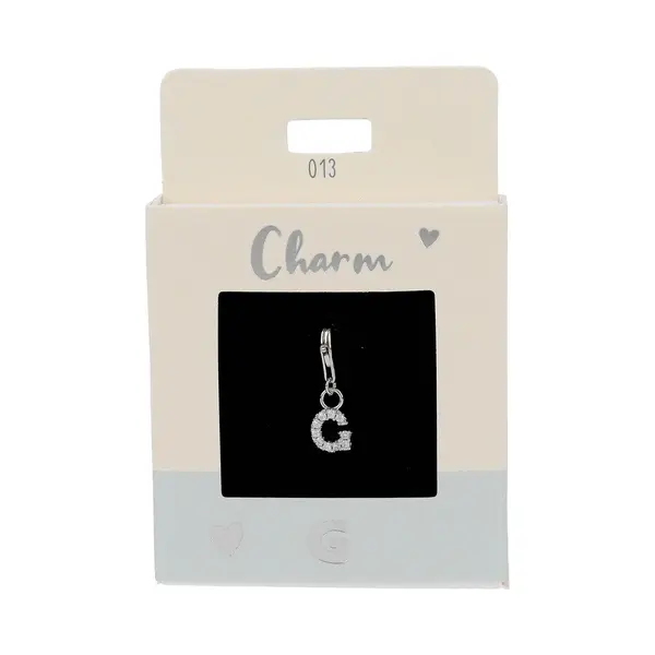 Depesche 11785-013 Express Yourself Charms Hanger Voor Kettingen En Armbanden, Letter G, Verzilverd, Als Klein Cadeau thumbnail