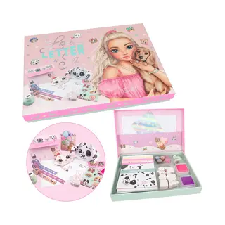 Depesche 12881 TOPModel Kitty And Doggy Hand Lettering Set In Dog And Cat Design, Including Writing Paper, Envelopes, Stickers, Stamp And Much More