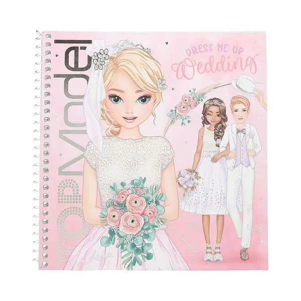 Depesche 13529 TOPModel Dress Me Up Colouring Book Set With 24 Pre-Printed Pages For Colouring, Includes 11 Sticker Sheets thumbnail