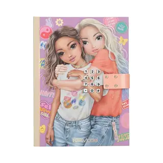 Depesche 13621 TOPModel Girl Power - Tagebuch Mit Zahlen-Code Und Sound, Buch In Pink, Mit Model Motiv Und 192 Linierten Seiten
