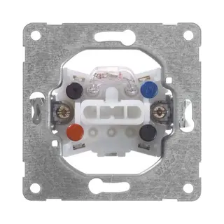 Peha 00192611 Grundelement Wippschalter Mit Kontrolllicht, Universalschalter N-Klemme Für Alle Unterputz-Programme 10 A 250 V