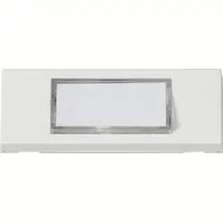 Heidemann 70060 Belplaat Met Naambord 1-voudig Zuiver Wit 24 V/1 A
