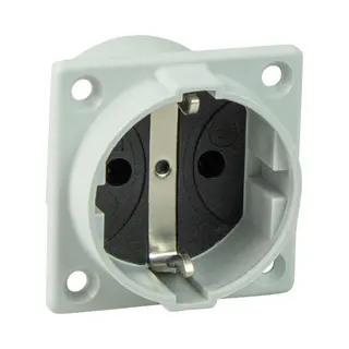 as-Schwabe 45084 Wandkontaktdose Typ F Grau