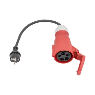 As Schwabe 61373 Stroom Adapterkabel 16 A Zwart 0.3 M H07RN-F 3G 2, 5 Mm²
