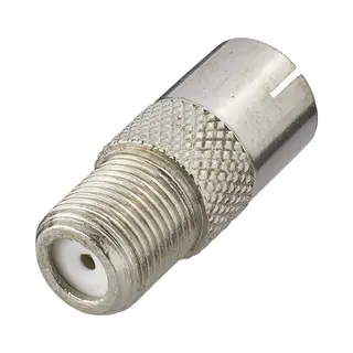 Renkforce Rf-4196985 tussenstuk voor kabels F Belling-Lee/Iec Zilver