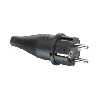 Abl Sursum 1419190 Elektrischer Netzstecker Typ F Schwarz 2P