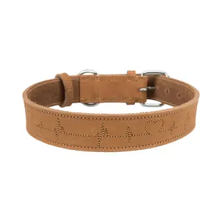 Trixie Geölter Lederhalsband Rustikal "Heartbeat" Hund